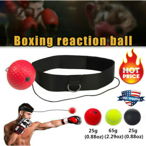 Boxing Fight Ball Head Band For Reflex Speed Training Punching Exercise 3kit Mma