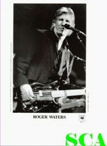 Press Photo: Roger Waters 8x10 B&w Pink Floyd