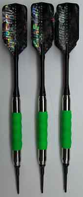 Viper Gld Green Sure Grip Soft Tip Darts18 Gram 20-0005 Set Of 3 Flights Shafts