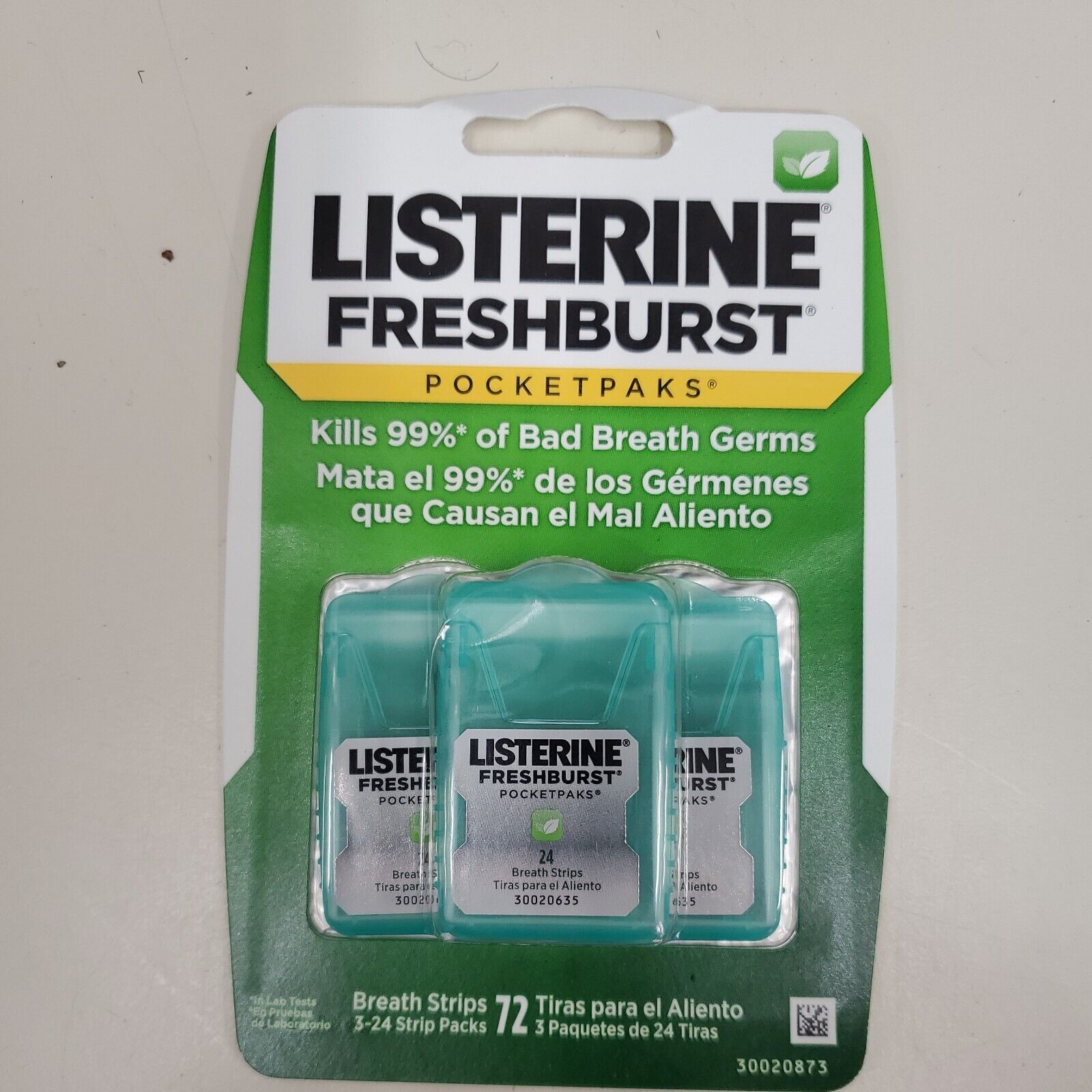Listerine Pocketpaks Breath Strips Freshburst 72 Each (pack Of 3 X 24)