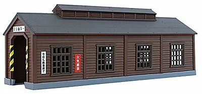 Rokuhan S051-2 Z Scale Wood Engine House Brown 1/220 Z Scale Japan