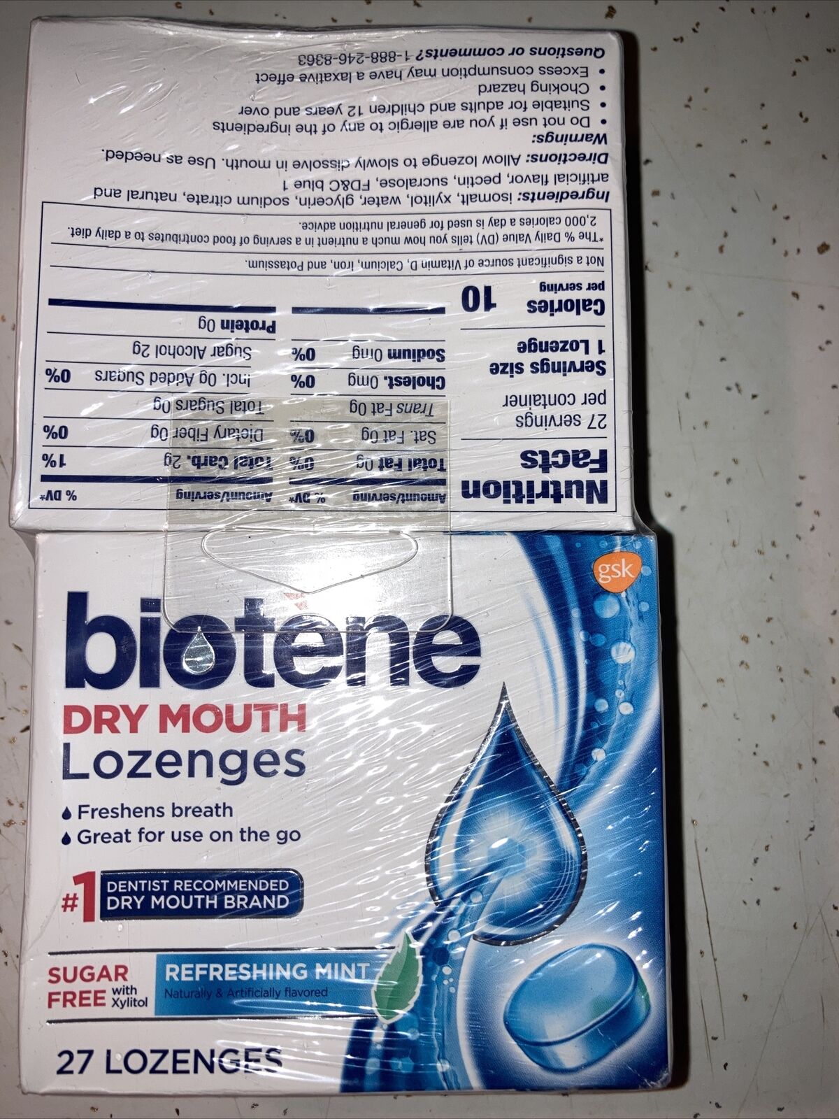 Biotene Dry Mouth Lozenges. Mint Flavor. 2pack Expiration Date Is 01/2021