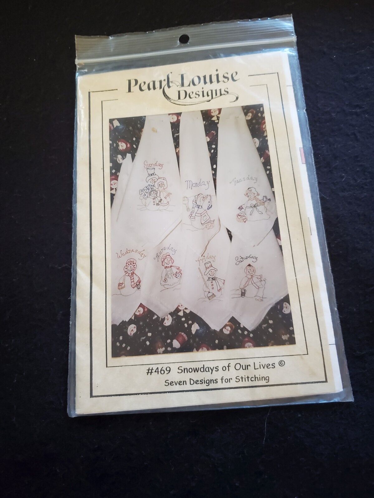 Pearl Louise Designs Embroidery Pattern  "snowdays Of Our Lives " #469