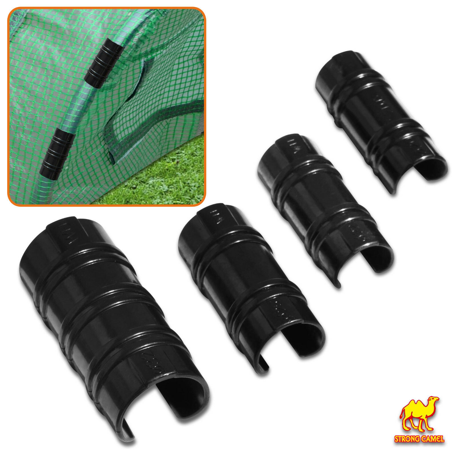 5/10 Pack Abs Clamp For Greenhouse Banner Frame Pvc Pipe 3/4",7/8",1",1-1/4"