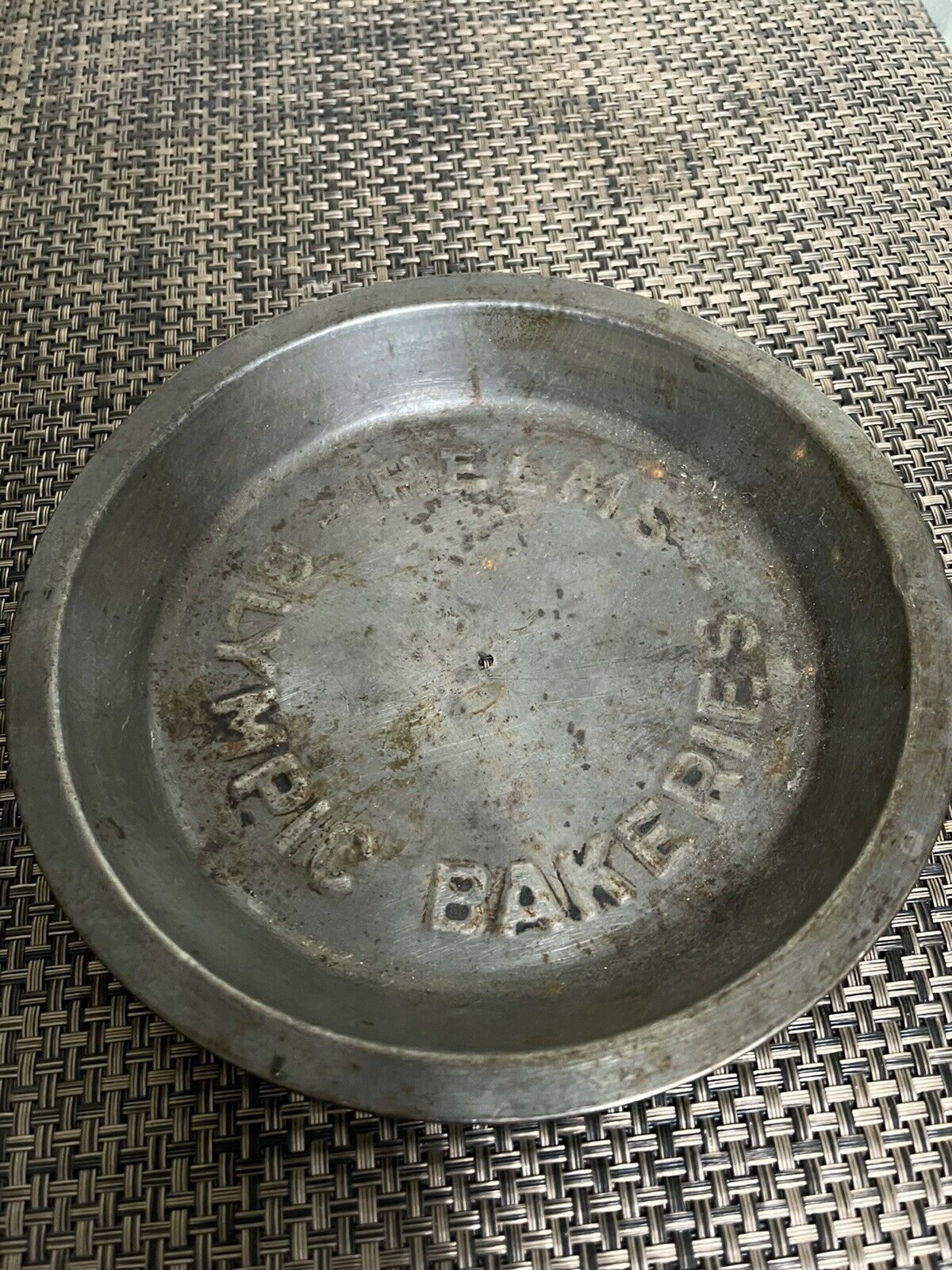 Vintage 1930's Helms Olympic Bakeries 8" Pie Tin Pan
