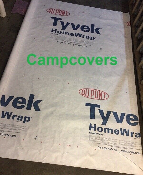 6 X 9ft Tyvek Homewrap Underlayment Siding Wall Insulation Mold Protect Barrier