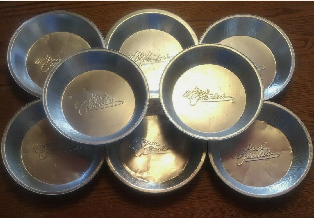 Lot Of 8 Vintage Marie Callender's Pie Pans Plate Tins 9 Inch.