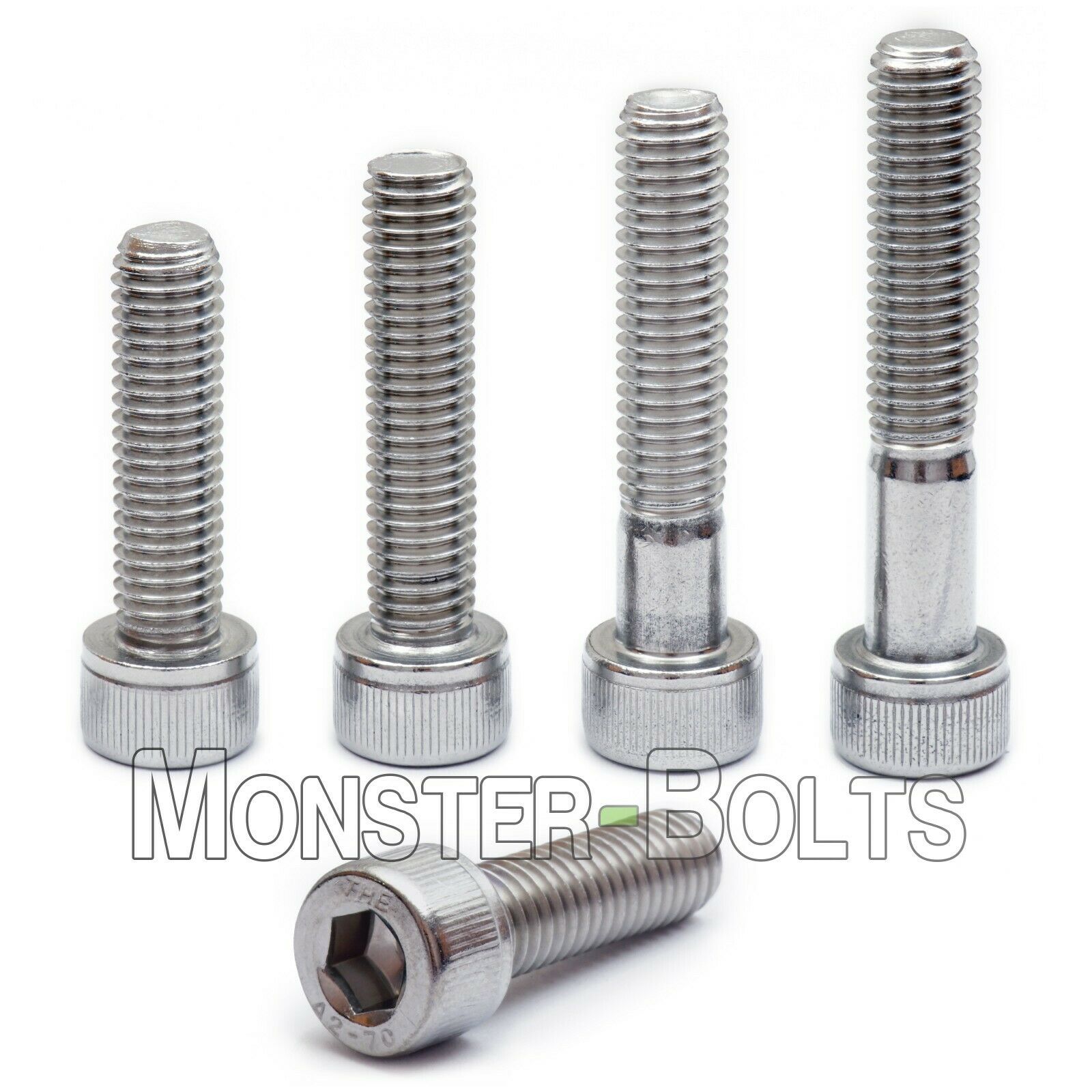 M8 Stainless Steel Socket Head Cap Screws, A2 / 18-8 Metric Din 912, 1.25 Coarse